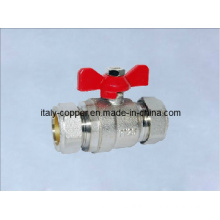 Good Quality Nickel Plated Compression Butterfly Ball Valve